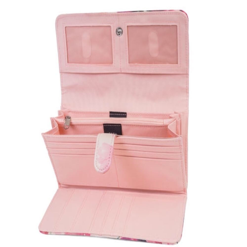 Convenient Multi Section Floral Design Mundiwallet